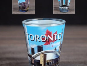 Toronto Shotglass  Skyline and Rogers Centre