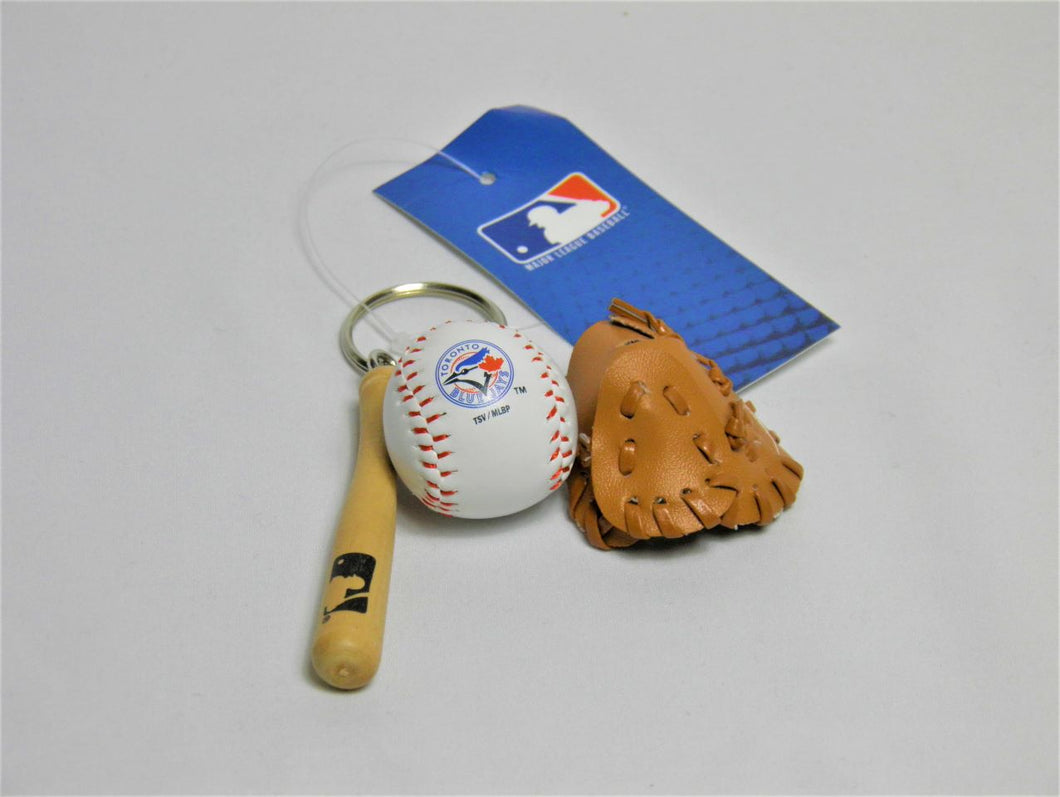 Toronto Blue Jays Bat, Ball & Glove Keychain
