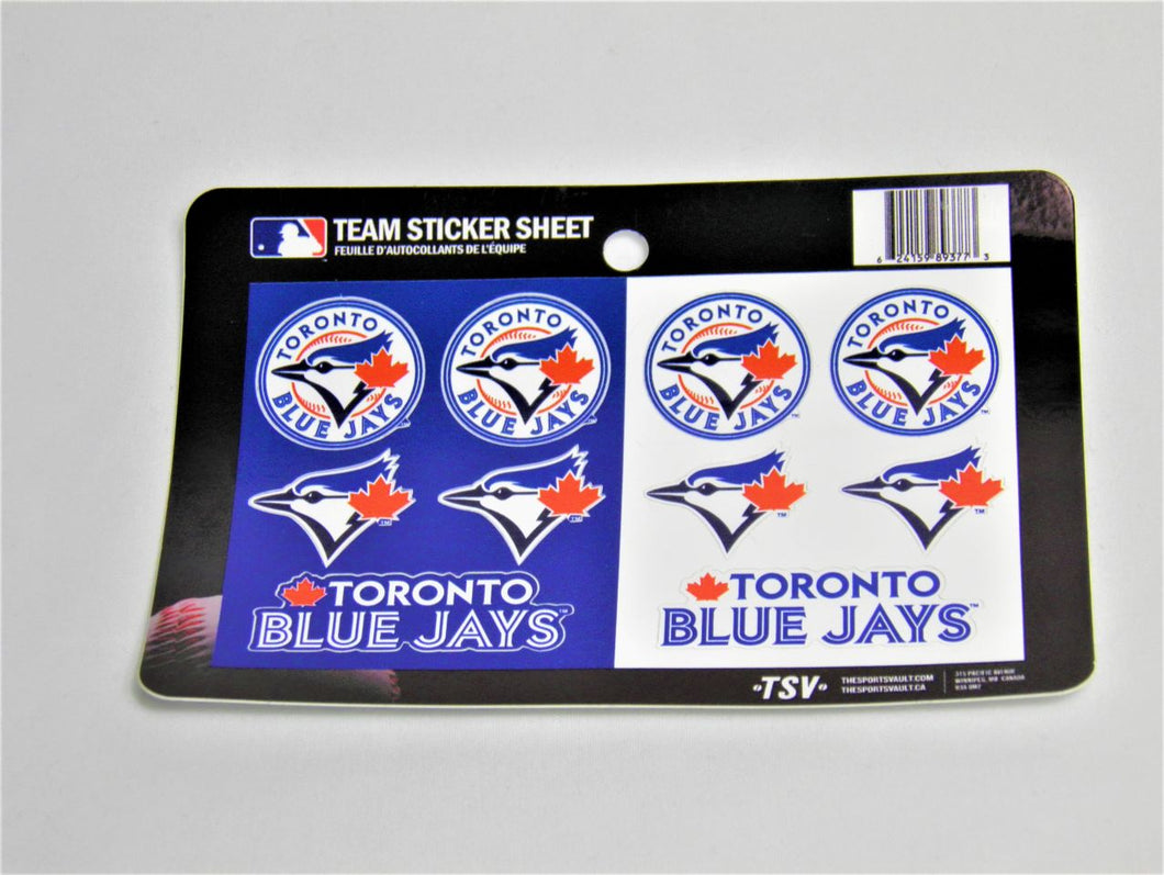 Toronto Blue Jays Team Sticker Sheet