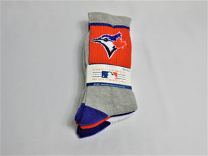 Toronto Blue Jays Adult Sports Socks Logo - Red ML