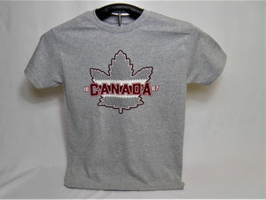 Adult T-shirt Canada Sock Design