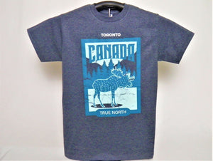 Adult T-shirt Canada True North Moose Est 1867
