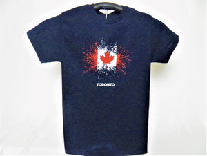 Adult T-shirt Canada Spalatter Flag