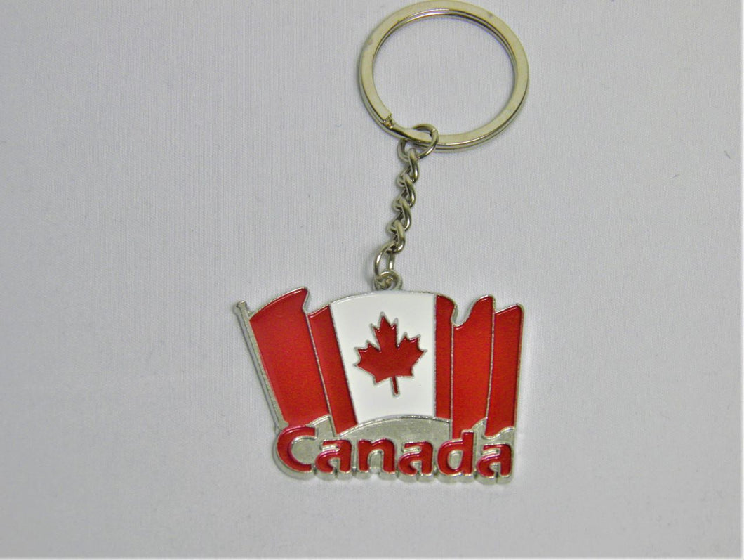 Canada Multi Flag Keychain