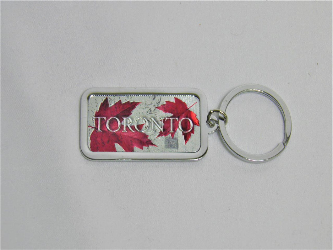 Toronto Multi Red Maple Leaf Keychain
