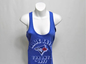 Toronto Blue Jays Adult Short Sleeveless Tank Top Ladies Est 1977