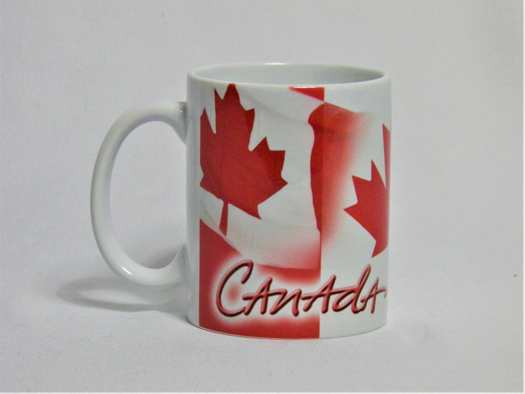 Canada Coffee Mug With Canada Flag Design