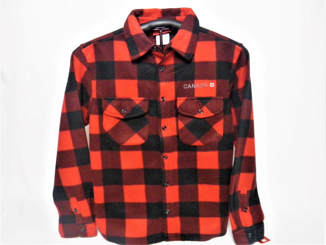 Canada Adult Hood With Red and Black Check