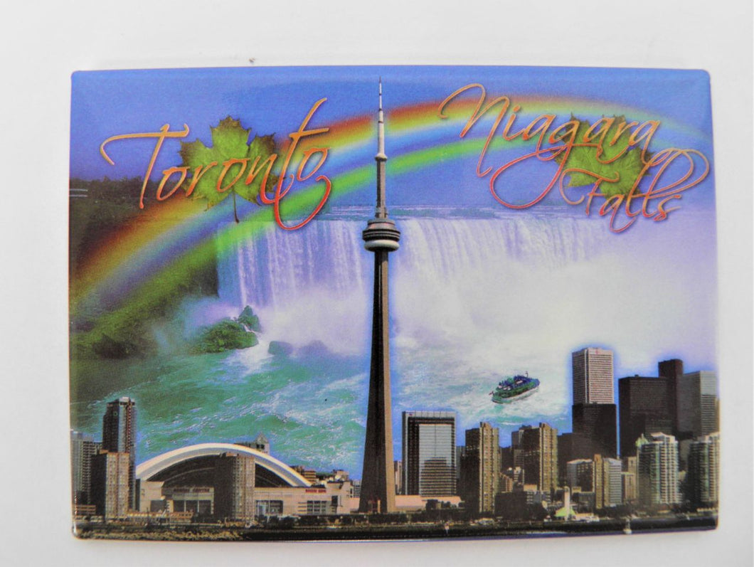 Toronto & Niagara Falls 2 in 1 Magnet